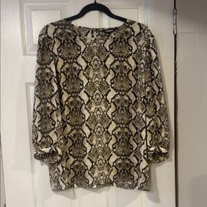 NWT Large Express Women's Snake Print Blouse